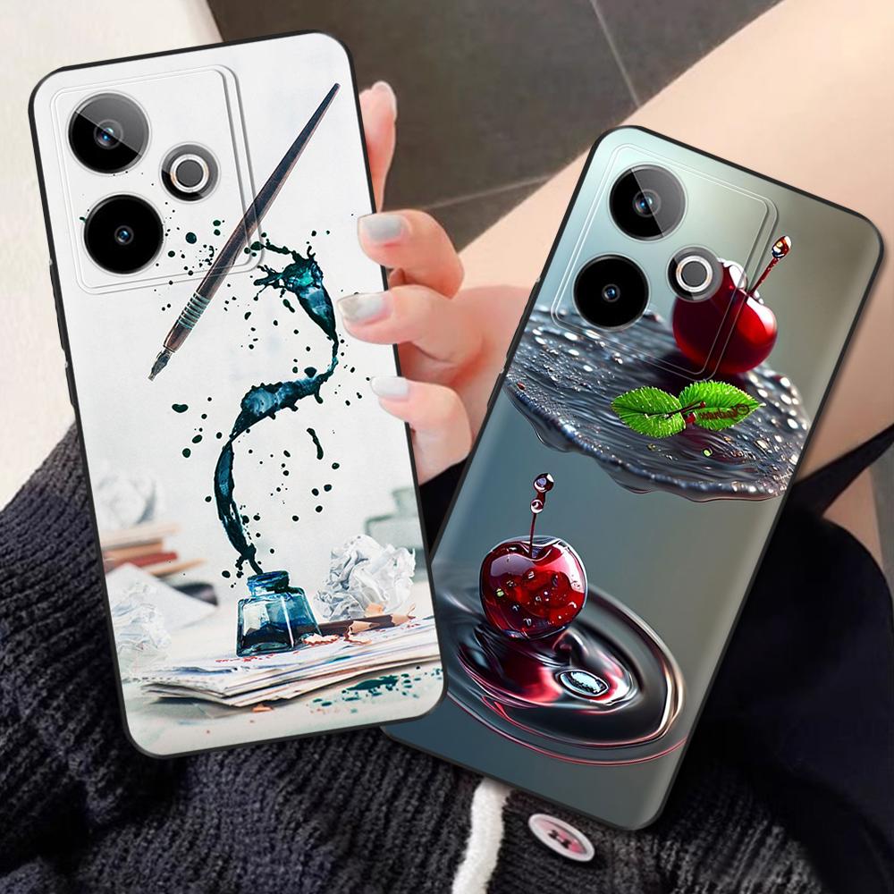 Phone Cases For Realme GT7 5G Case Cute Painted Back Cover For Realme GT 7T Silicone Cases For Realme GT 7 Pro Shockproof Shells