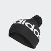 Adidas Knitted Hat with Sizes Pom-Pom, Beanie, Unisex, Adult, DMD77, Black/White (IB2654), 60-63cm