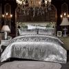 Wedding Bedding European Jacquard Quilt Set Three-Piece American Bed Sheet Embossing
