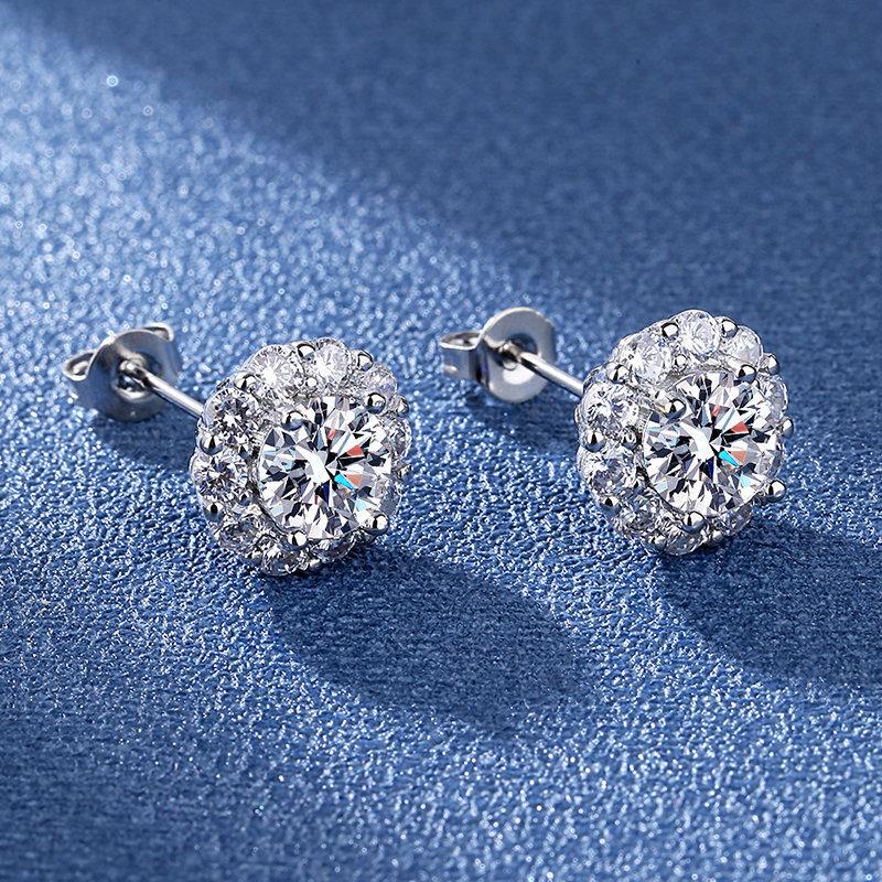 

Ювелирные изделия из стерлингового серебра 925 пробы Женские Милые Крошечные Серьги-пусеты с Прозрачным Кристаллом CZ Подарок для Девочек-подростков Леди E001