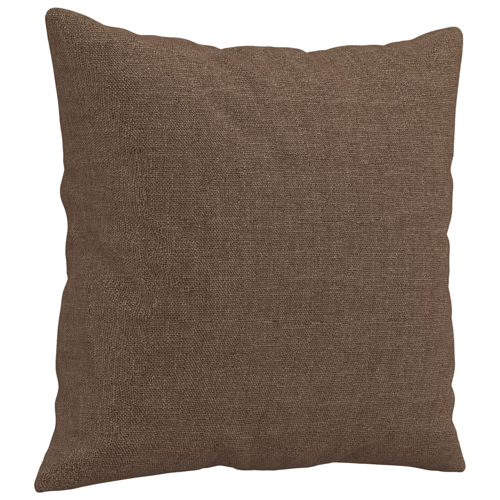 Vidaxl 2-Osobowa Sofa Z Poduszkami, Brązowa, 140 Cm, Tkanina