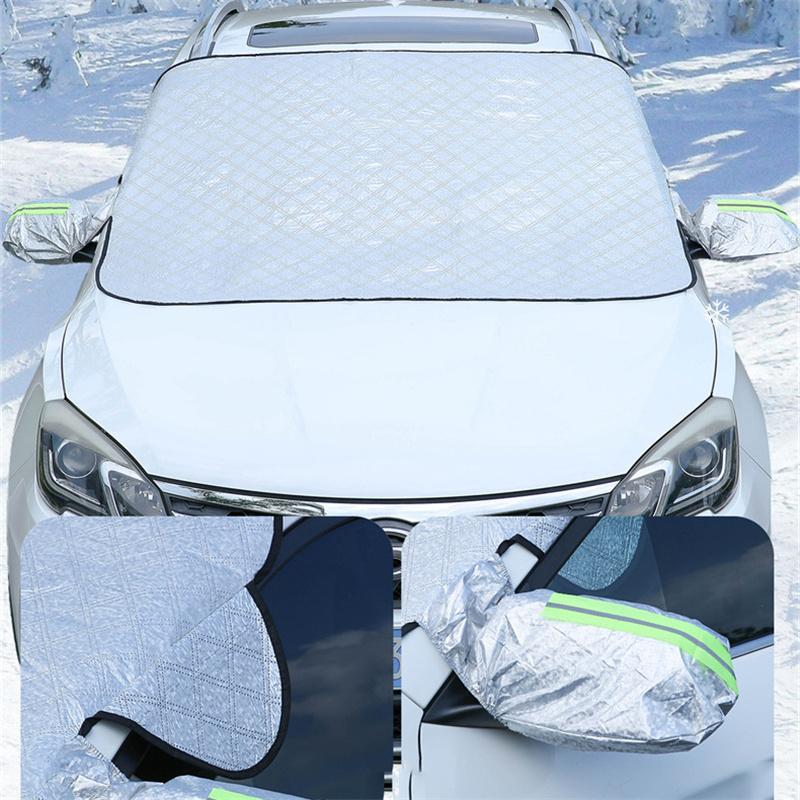 Magnetische Schneeabdeckung für die Windschutzscheibe des Autos, Frostschutz, Schneeblock, Winter-Frontscheibenabdeckung, Sonnenschutz, Eisschild, Staub, UV-Schutz, Autokleidung