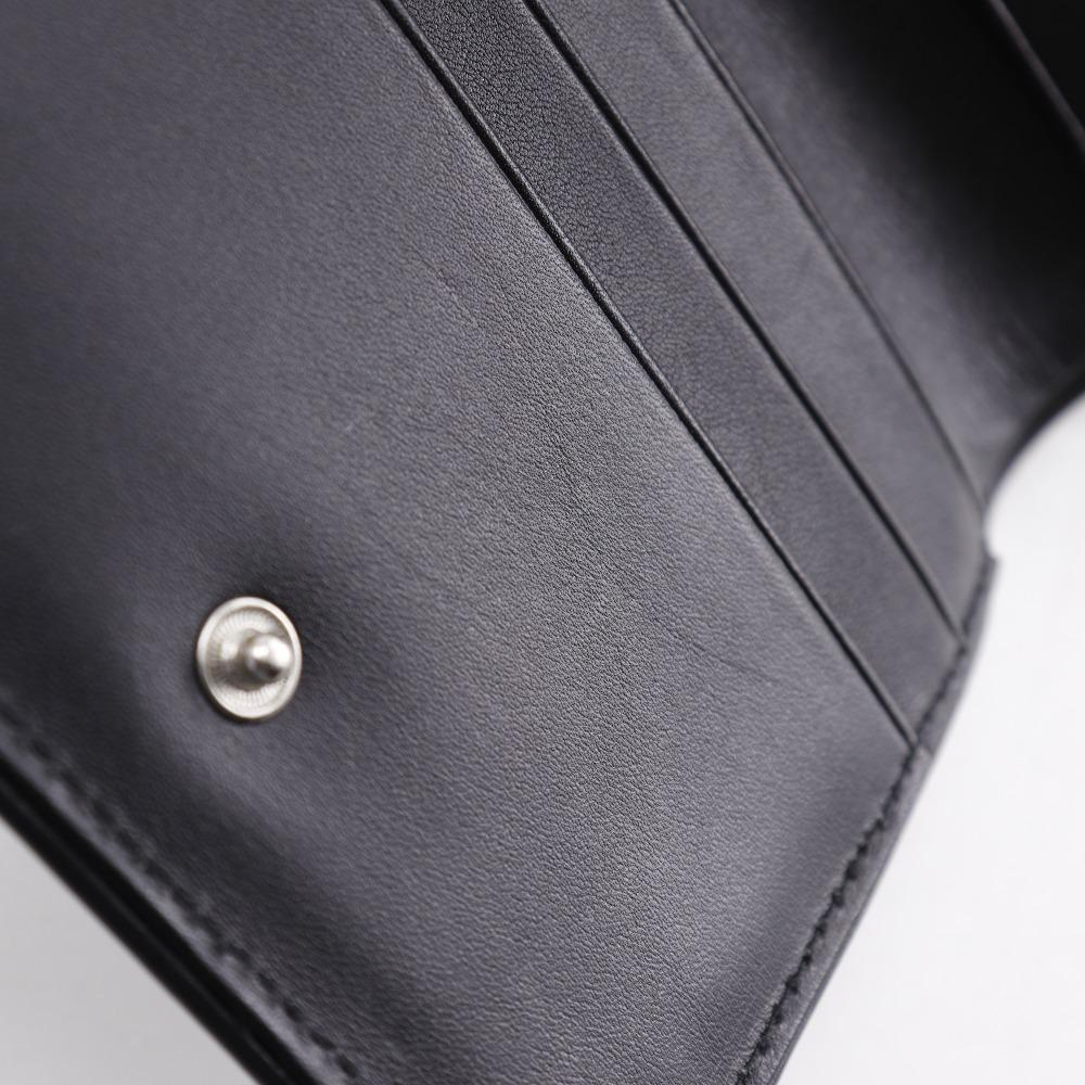 COACH logo Bi-Fold Wallet Gamaguchi black Calfskin Women Used