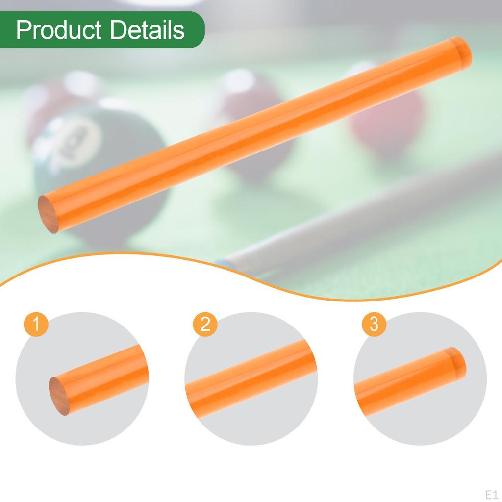 14mm Acrylic Pool Cue Ferrule Professional Component Unfinished Compact Replacement Part Billiard