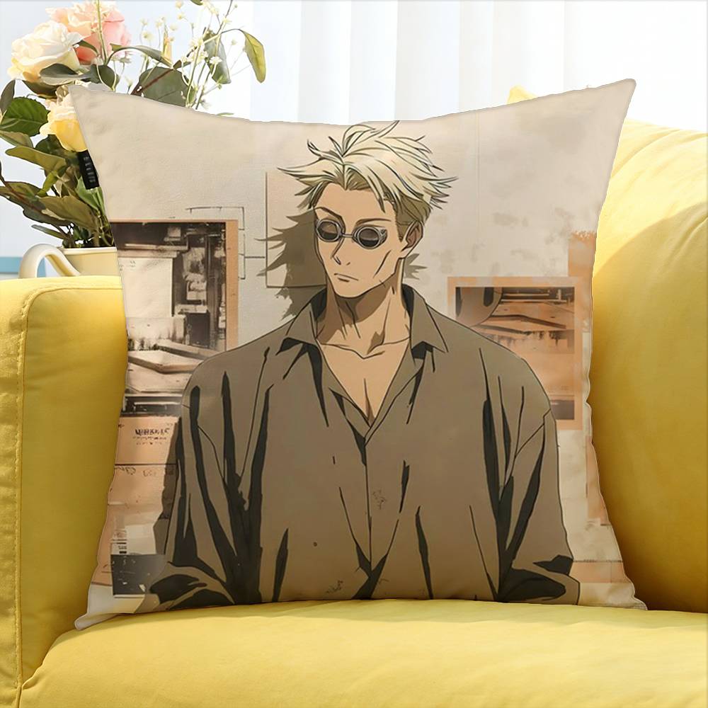 Anime Figure Nanami Kento Various Sizes Square Pillow Case For Car Home Bedchamber Decor