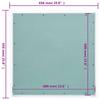 Panneau d'accès - vidaXL - 600x600 mm - Aluminium - Plaque de plâtre - Vert et argenté