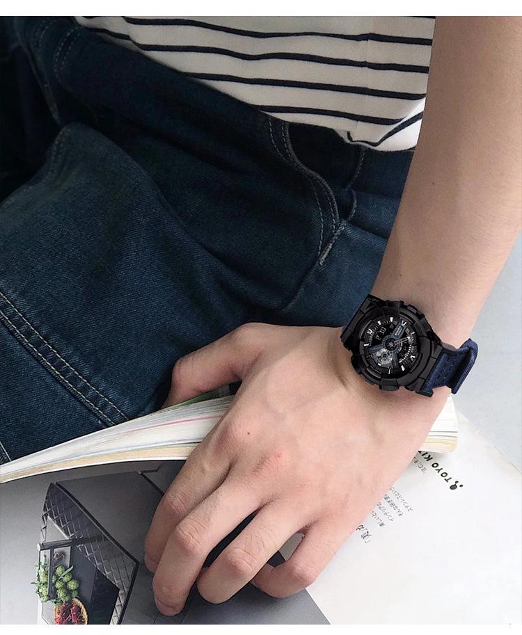 Curea de ceas 61S din pânză de bumbac pur pentru CASIO G-SHOCK GA110/100DW-5600