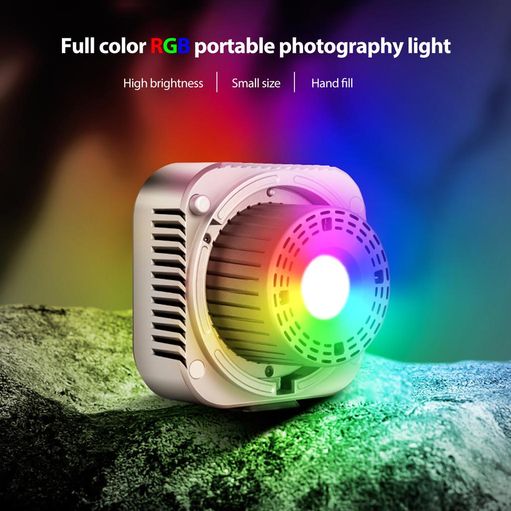 100W RGB LED Video Light with COB Beads, 4800 Lxu 97+ CRI, RGB Color, 51 Lighting Effects, Continuous Output Lighting, APP Control, for Filmmaking, Vi