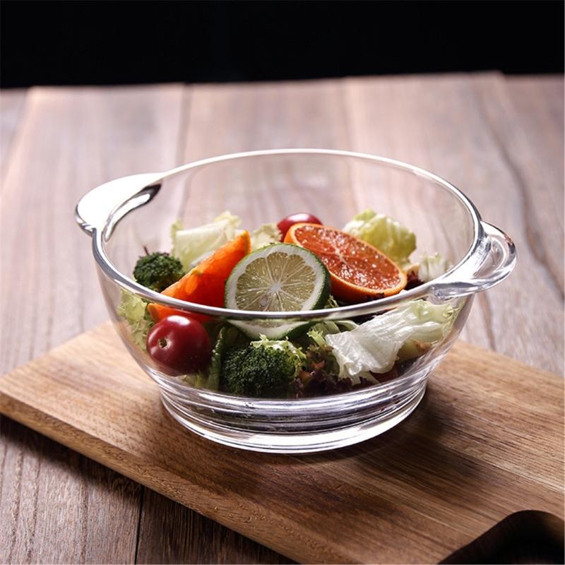 Clear Glass Casserole Bowl for Microwave Reheating, Soup Service, Porridge Serving, and Regular Kitchen Use Daily
