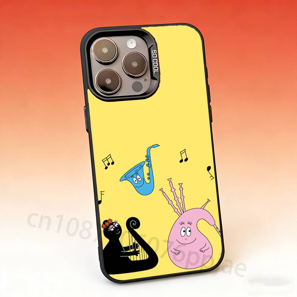 B-Barbapapa Custom Phone Case For iPhone 17,16,15,14,13,12,11,Pro,Max,Plus,Mini, Matte Shockproof Case iPhone13PRO