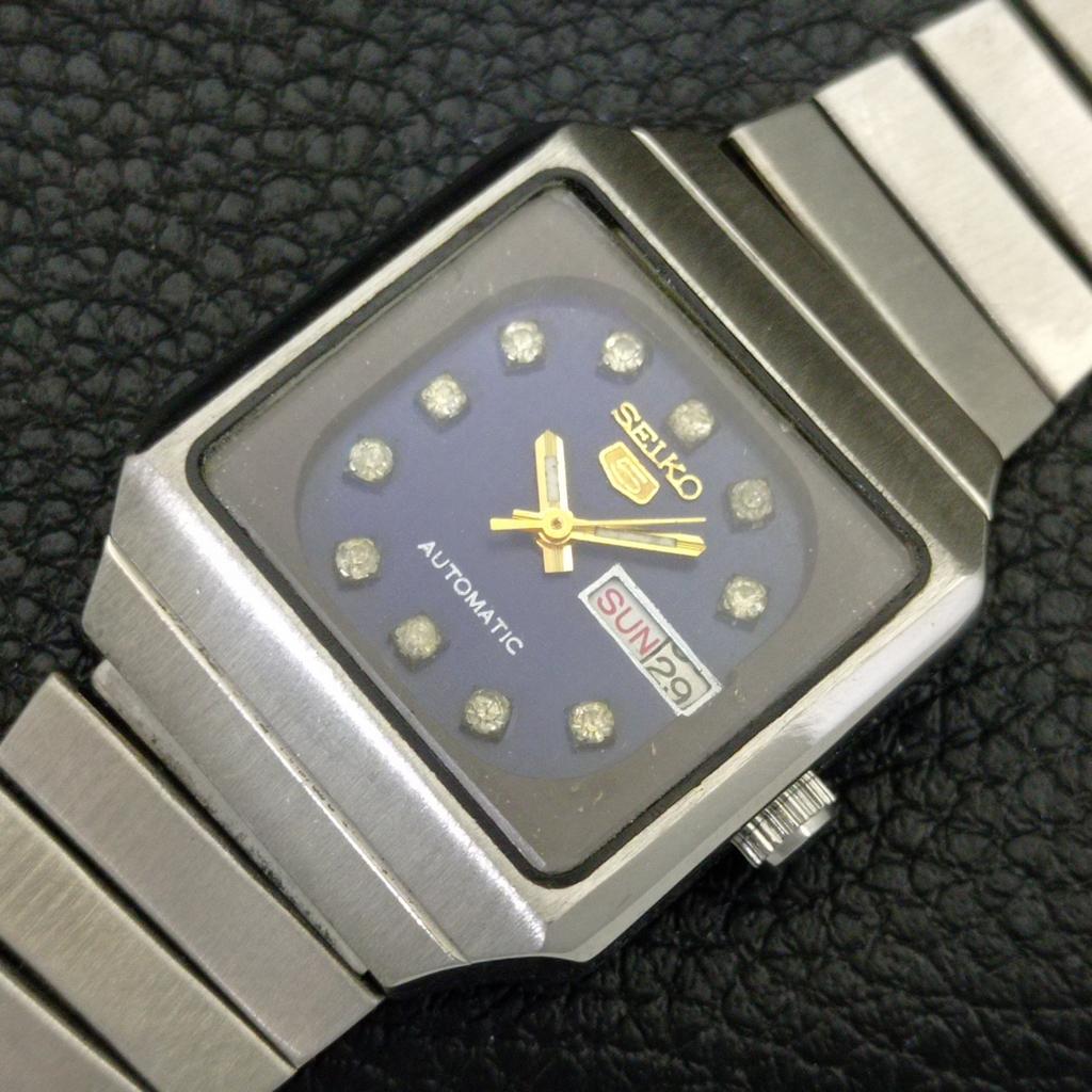 VINTAGE SEIKO 5 AUTOMATIC 2919A JAPAN WOMENS BLUE COLOR DIAL WATCH a704249-1 R213i-a704249