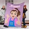 Personalized Custom Name Blanket - Ms. Rachel Print Design,Blanket for Sofa,Bed,Travel,Camping - Soft and Warm, Great Gift