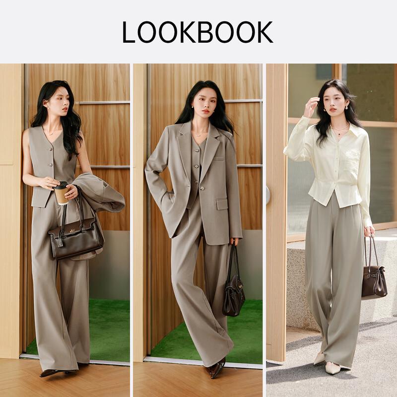 Women's Old Money Style Commuter Wide-Leg Suit Pants