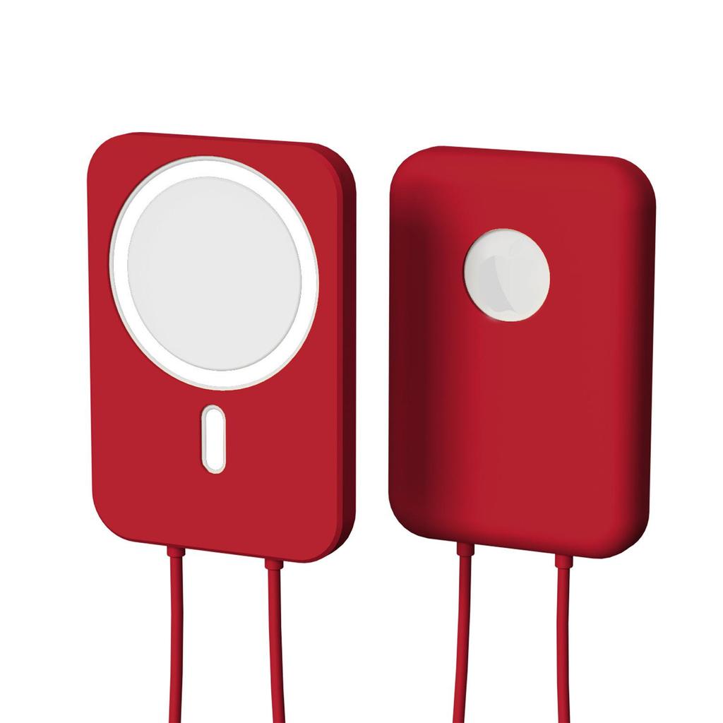 iPhone 12 MagSafe Silicone Protective Cover with Hand Strap for Mobile Power Shell