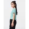 GU by Uniqlo Girls Rib Crop Logo T Jr
