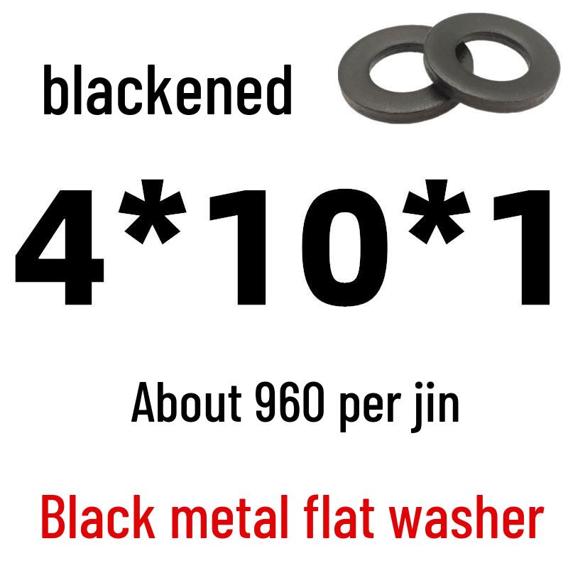 Thickened Black Iron Flat Washer for Screws, Non-standard Round Design