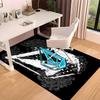 1pc V-VOLCOM LOGO5 Print Area Rug - Soft, Washable Non-Slip Indoor Mat for Office Chairs, Living Room, Home Office Decorative Rug