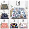 3D Datura Bedclothes Flower Print Quilt Cover Pillowcase 2 or 3 Full Size Double Microfiber Fabric Soft Washable Zipper Home Decoration