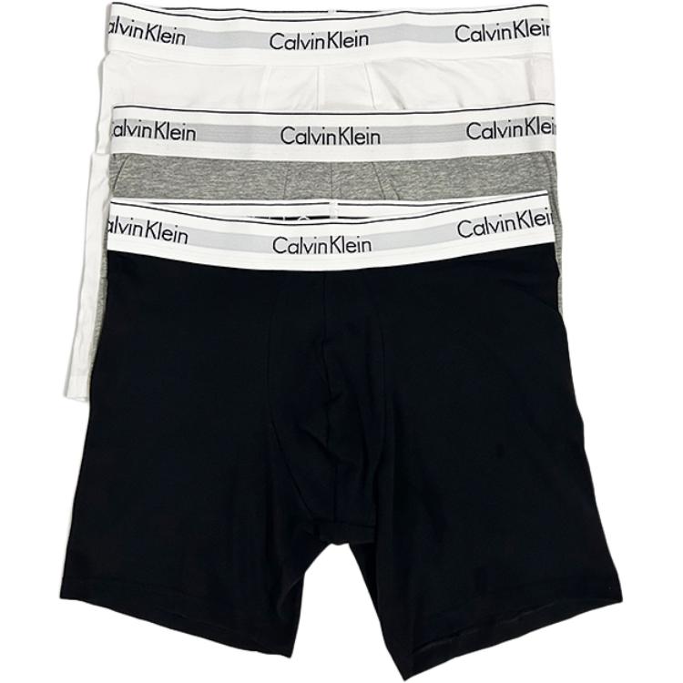 

Calvin Klein Mid-Rise Letter Comfort Boxer Briefs 3-Pack Men underwear NB2381G-900 S