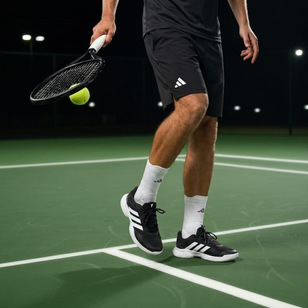 adidas GameCourt 3 All Court Tennis KK0715 Men's Performance Sports Shoes Core Black / Cloud White / Cloud White