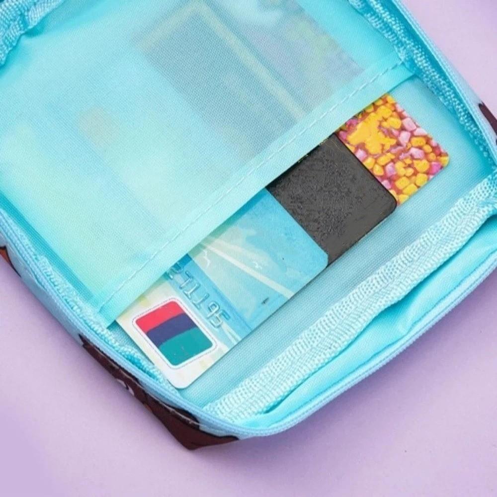 Makeup Handbag Portable Mini Storage Pouch Large Capacity Flower Menstrual Pad Bag Bear Organizer Square Storage Bag Credit Card