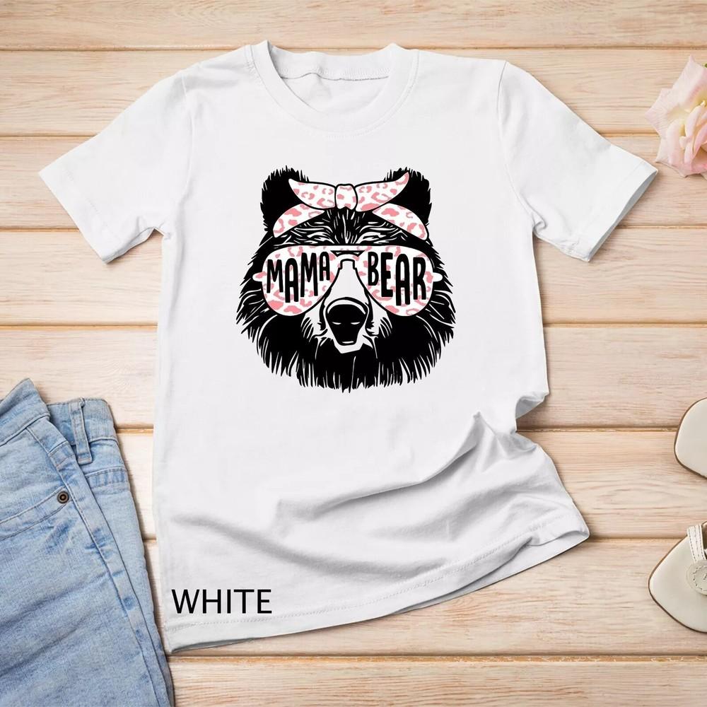 2025/Mama Bear Face Sunglasses Mother Mom Mommy Mother s Day T-Shirt Unisex T-sh Unisex T-Shirt XXXL