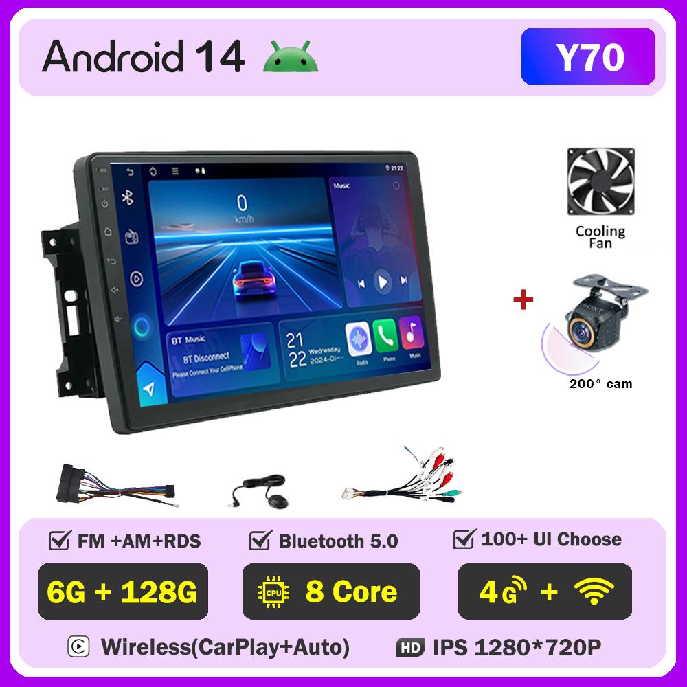 Android Car Radio For Dodge Nitro 2007 - 2011 Stereo Carplay Car Multimedia Player GPS Navigation Autoradio Head Unit Auto 2DIN