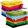 50pcs Colorful Drawstring Organza Gift Bags -for Weddings,Party Favors,Jewelry Storage & Organizing,Gift Bags, Gift Wrap Storage