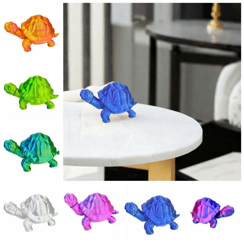 

Cartoon Simulated Animal Model Plastic Small Models Creative 3D Printed Turtle Model Kids Style C