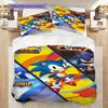 Sonic Hedgehog Movie Poster Bedding 1 Duvet Cover 2 Pillowcase Without Core Duvet Cover And Pillowcase Soft And Comfortable Bedding Set