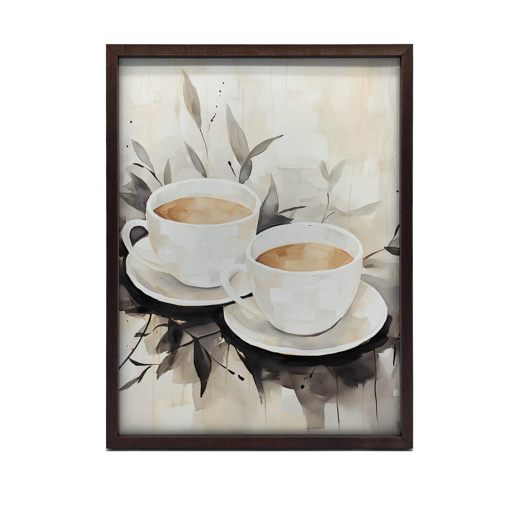 Kaffee-Einfachheit Kaffee-Einfachheit, 50X70 Cm, Ohne Rahmen, Premium-Leinwand auf Keilrahmen