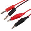 1Pc Multi-Meter Test Leads Cable Line 100Cm Double Ends Banana Plug To Alligator Clip Electrical Connector Diy Tool