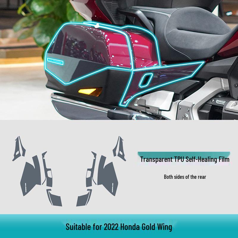 Transparante TPU Beschermfolie voor 22-23 Honda Gold Wing Motorfietshoezen