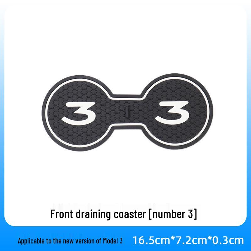 Cartoon Car Coaster: Non-Slip Round Interior Mat for Universal Use