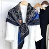 Spring and Summer Silk Mulberry Silk Silk Scarf Shawl Horse-shaped Flower Shawl Silk Scarf Women's Square Scarf Silk Women's Classic Elegance