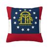 Custom Georgia Country Flag Map Pillow Home Decorative Nordic Georgian Proud Patriotic Outdoor Cushions Square Pillowcase