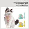 Harness For Puppy Reflective Cat Harness Breathable Pet Supplies Cartoon Puppy Straps For Travel Training Daily Use Beach