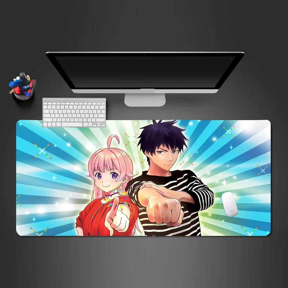 Anime W-Witch Watch Mousepad Mouse Mat Desk Mat With Pad Gaming Accessories Prime Gaming XXL Keyboard Pad Padding Mat