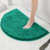 Bathroom Non-Slip Floor Mat Door Mat Absorbent Carpet Bathroom Door Mat Chenier Encrypted Semicircular Foot Mat