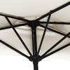 Balcony Sun Umbrella with Aluminum Pole Sand Colored 270 x 144 cm Semi Circular