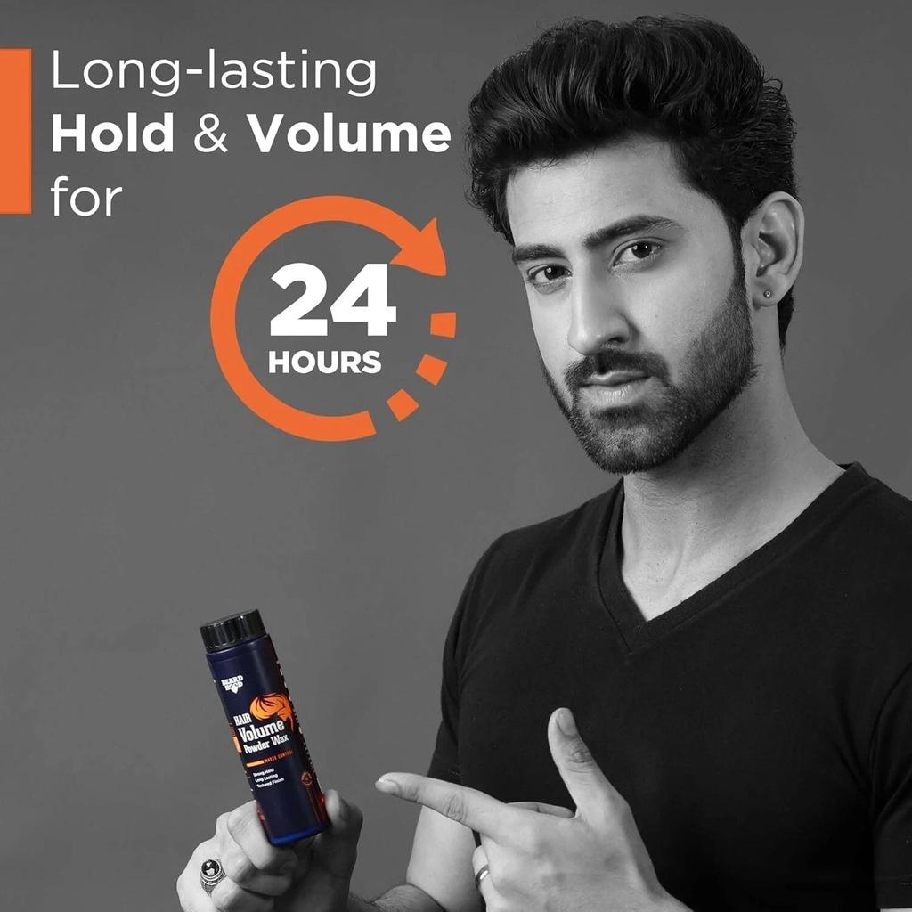 Beardhood Hair Volumizing Powder Wax For Strong Hold, Matte Finish 10g