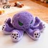 Weiches Dekorationskissen Teufel Oktopus Plüschtier, Gefüllte Dunkle Puppe Deko, Kuschelspielzeug Acht Tentakel Meerestier Kissen, Geschenk für Halloween Weihnachten