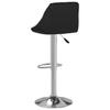 Bar Stool Set 2 Pcs White and Black Faux Leather