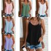 T Shirt Women Sleeveless Knit Tank Top With Round Neck For Casual Streetwear