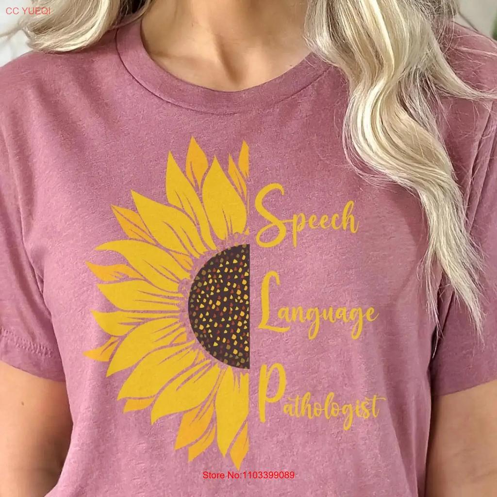 Speech Language Pathologist T Shirt Therapy Slp Gift For Her Tee Pathology Slpa Vintage Stretched Soft Fashion