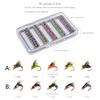 50Pcs/set Fly Fishing Lures Bass Salmon Trout Flies Fishing Tackle Dry/Wet Fishing Feather Baits Fly Fishing Flies Kits