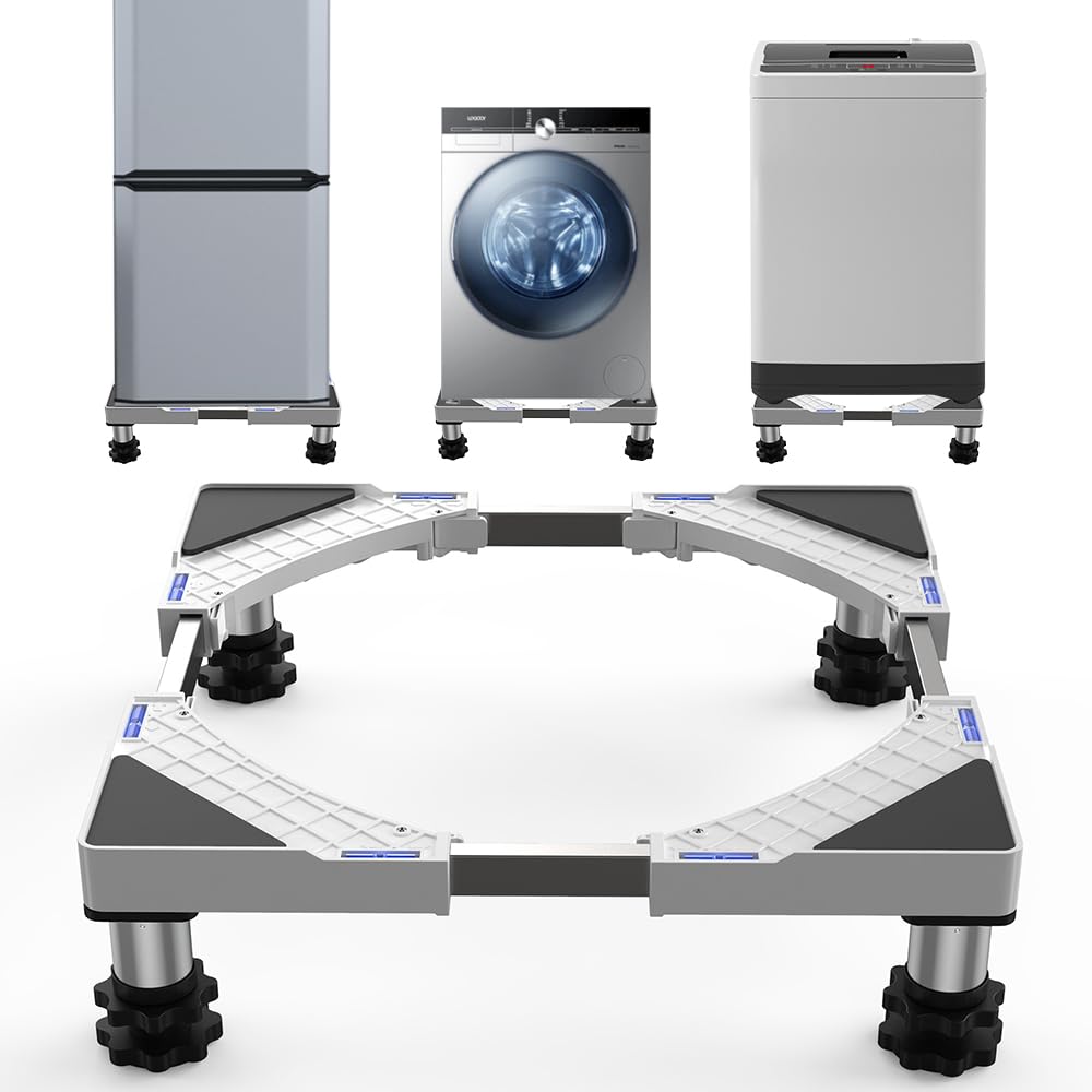 

DEWEL Washing Machine Raised Refrigerator Height Includes Height Adjustment Weight Capacity Approximately Height Adjustment from 13 to to Sound and білий