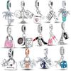 Copper Travel Airplane Camera Charms Fit Original Bracelet Necklace Diy Bead For Women Jewelry Making Gift