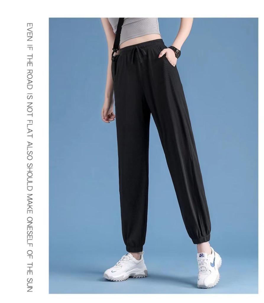 Women's Ice Silk Quick-Dry Summer Leggings - Loose, Thin, and Available In Large Sizes for 2023