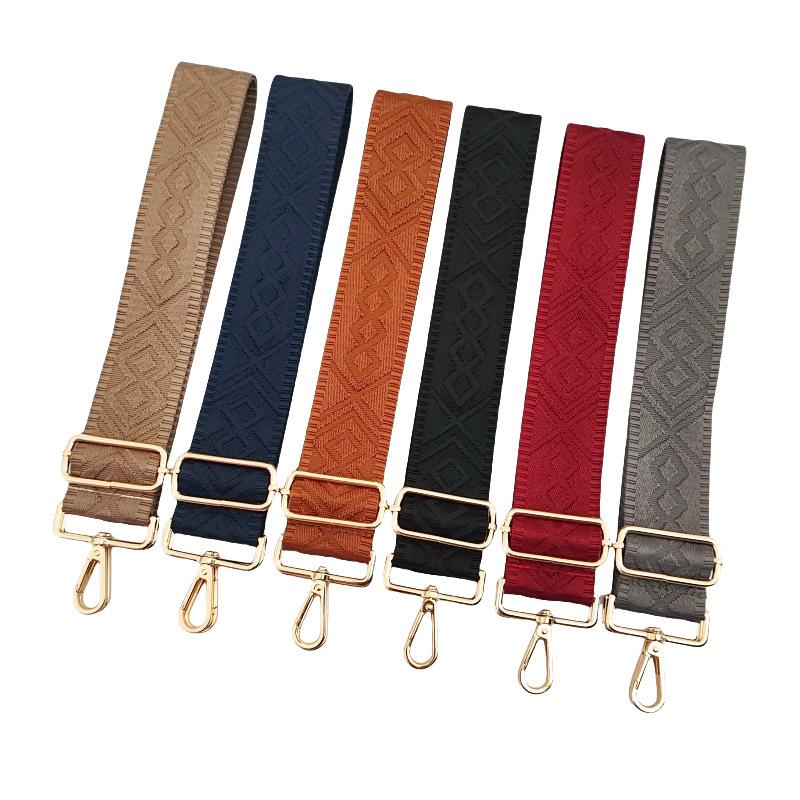 Tracolla monocolore larga 5 cm per borse, tracolla lunga a tracolla di ricambio, accessorio per borsa a tracolla singola.